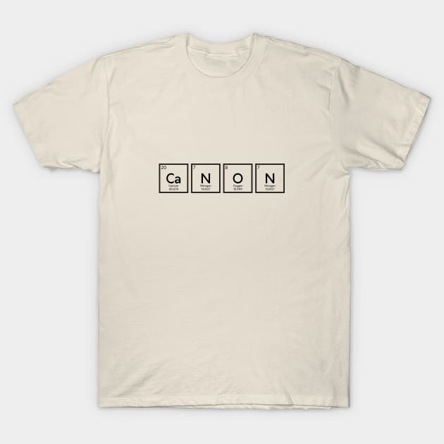 Canon Periodic Table T-Shirt by umarhahn